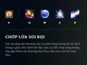 Các kỹ năng của Lux